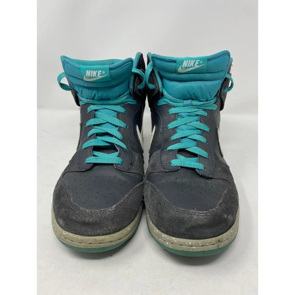 Nike Dunk High Dark Grey Dynamic Blue White Speckled 317982-052 Mens 11